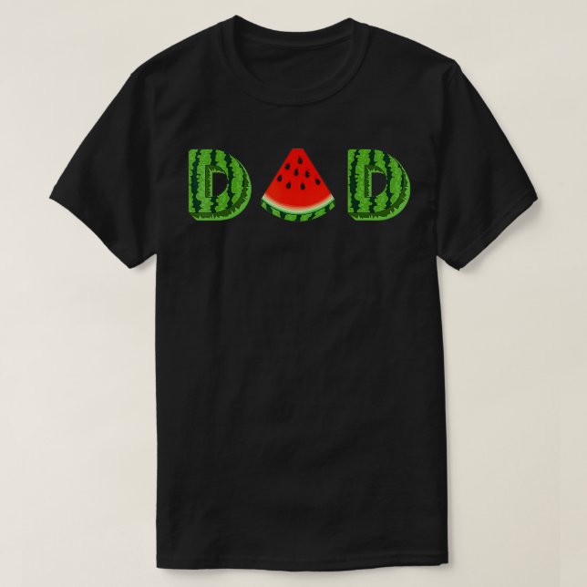 Camiseta Dad Watermelon Funny Summer Melon Fruit Guay (Diseño del anverso)