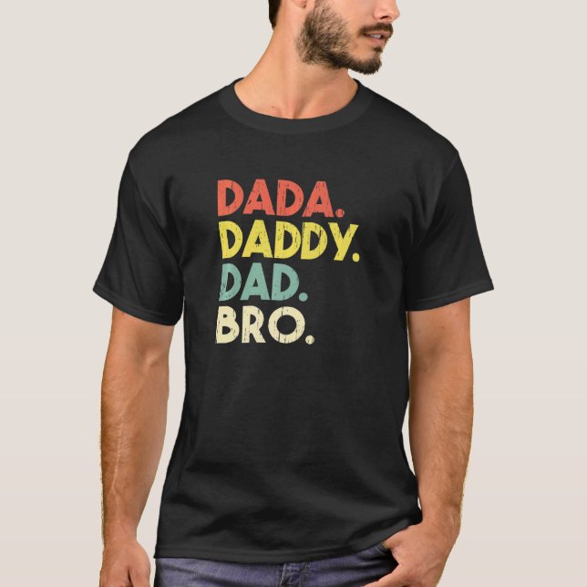 Camiseta Dadá A Papi A Papá Para Herir El Día De Los Padres (Anverso)
