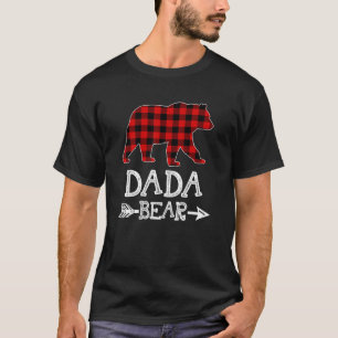Camiseta DADA Bear Red Buffalo Plaid DADA Bear Pajama