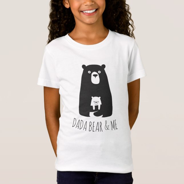 Camiseta DADA BEAR Y YO | Papá Niños Hija Son Dada Bear (Anverso)