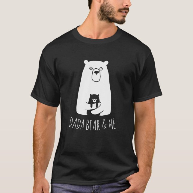 Camiseta DADA BEAR Y YO | Papá Niños Hija Son Dada Bear (Anverso)
