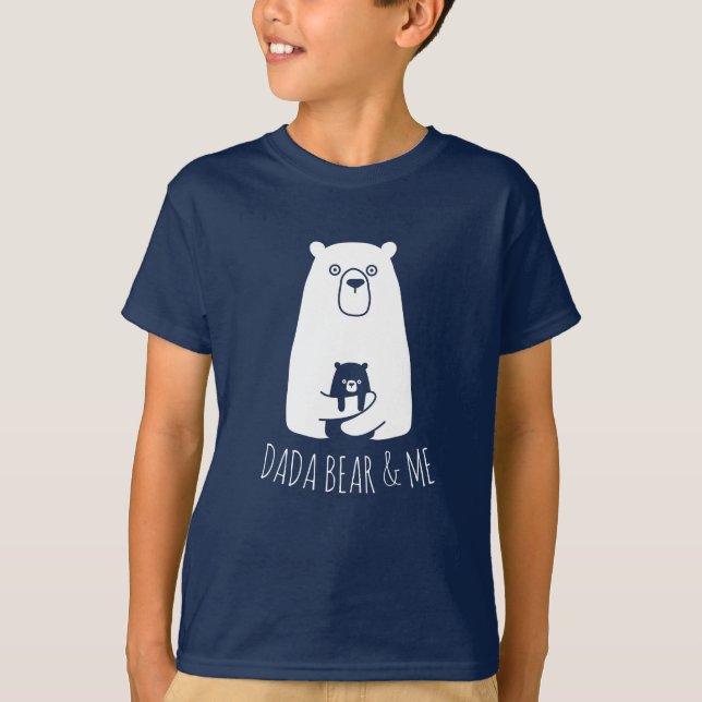 Camiseta DADA BEAR Y YO | Papá Niños Hija Son Dada Bear (Anverso)