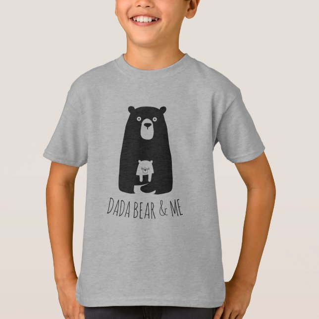 Camiseta DADA BEAR Y YO | Papá Niños Hija Son Dada Bear T (Anverso)