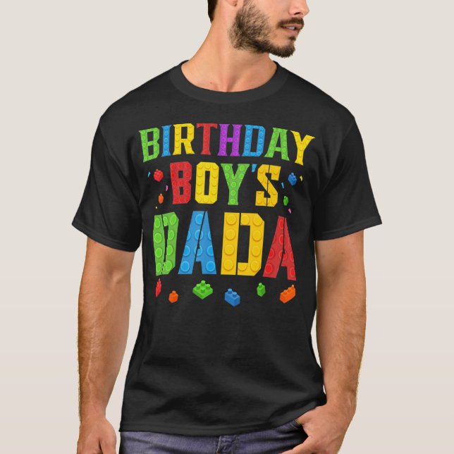 Camiseta Dada Blocks de Birthday Builder Master Brick Bu (Anverso)