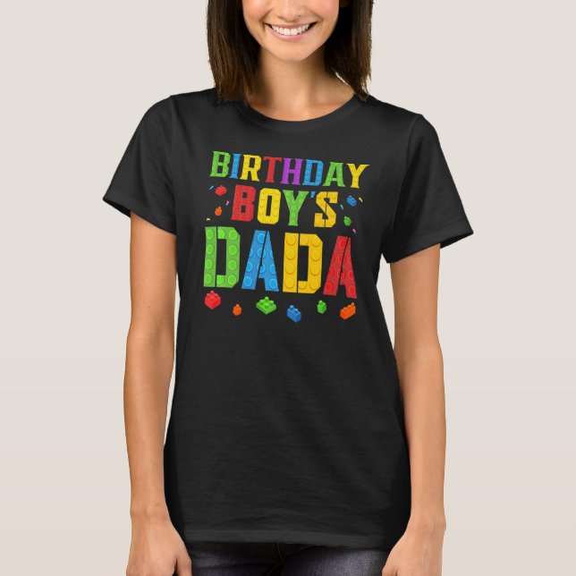 Camiseta Dada Blocks de Birthday Builder Master Brick Bu (Anverso)