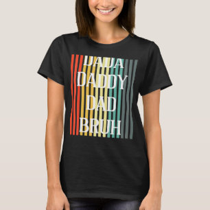 Camiseta Dada Daddy Dad Bruh Dad Retro Sunset Design