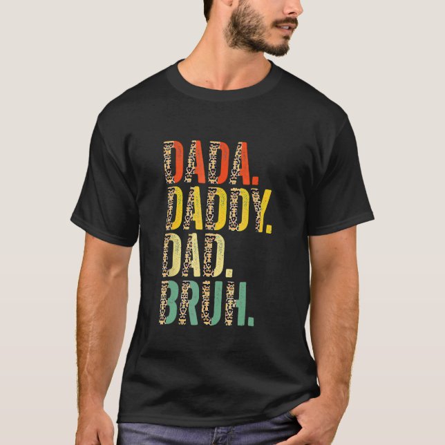 Camiseta Dada Daddy Dad Bruh El Mejor Papá Que El Marido De (Anverso)