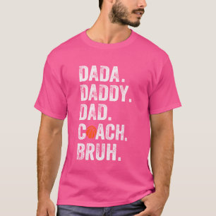 Camiseta Dada Daddy Dad Bruh entrenador vintage de básquetb