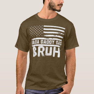 Camiseta Dada Daddy Dad Bruh Fathers day 4th of July USA Vi