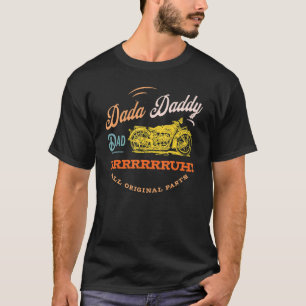 Camiseta Dada Daddy Dad Bruh Motocicleta Padres Día R