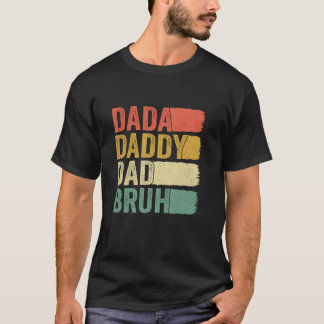 Camiseta Dada Daddy Dad Bruh Retro Funny Padre de la Patern