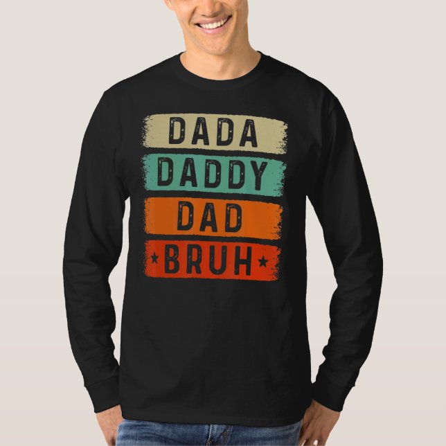 Camiseta Dada Daddy Dad Bruh Retro Retro Vintage (Anverso)