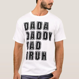 Camiseta Dada Daddy Dad Bruh Vintage Dad Funny Sayings