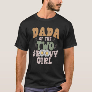 Camiseta Dada Daddy Segunda Cumpleaños Familia Chica Groovy