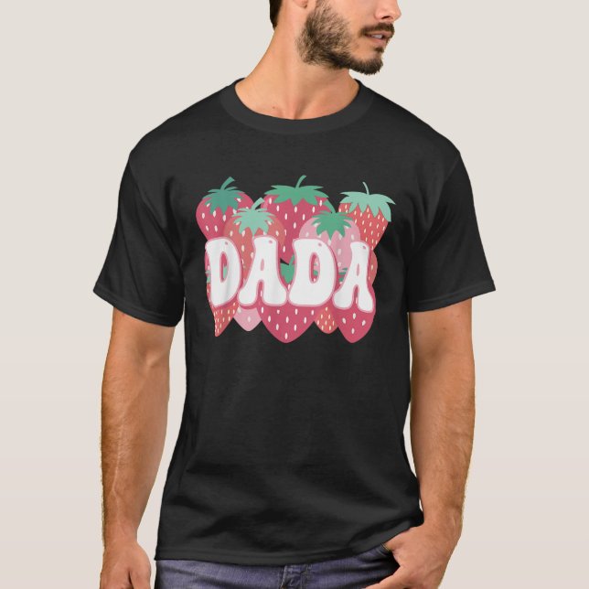Camiseta Dada De La Familia Berry First Birthday Strawberry (Anverso)