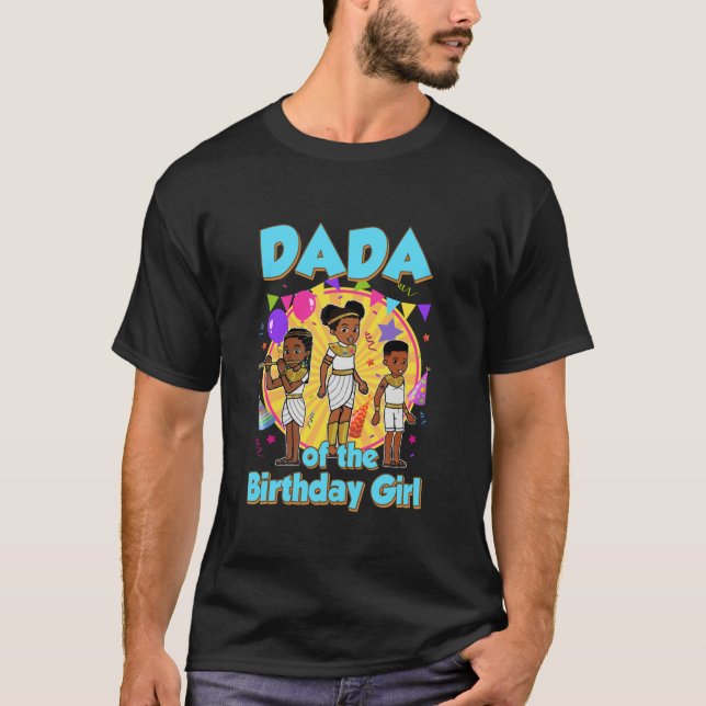 Camiseta Dada de la familia de la esquina del cumpleaños de (Anverso)