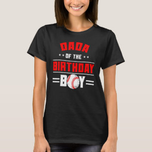 Camiseta Dada De La Familia Temática Del Béisbol Birthday B
