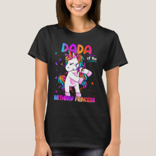 Camiseta Dada de la princesa de cumpleaños Chica Dabbing Un