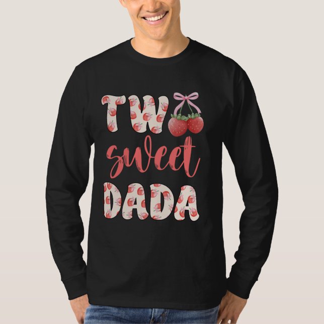 Camiseta Dada de los dos dulces Chicas de cumpleaños Strawb (Anverso)