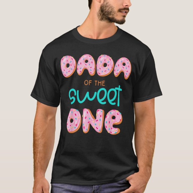 Camiseta Dada del dulce primero cumpleaños coincidente fami (Anverso)