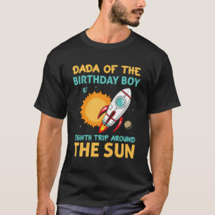 Camiseta Dadá Del Niño De Cumpleaños Octavo Viaje Alrededor
