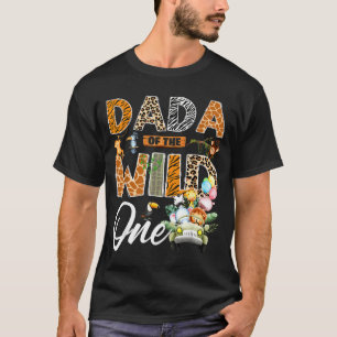Camiseta Dada del salvaje cumpleaños 1er niño safari jungla