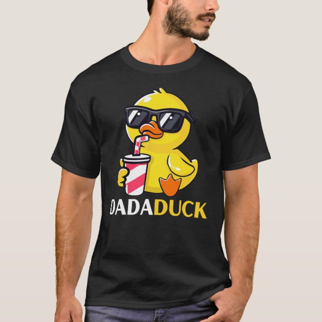 Camiseta Dada Duck Rubber Duck Birthday Party Family Matchi (Anverso)