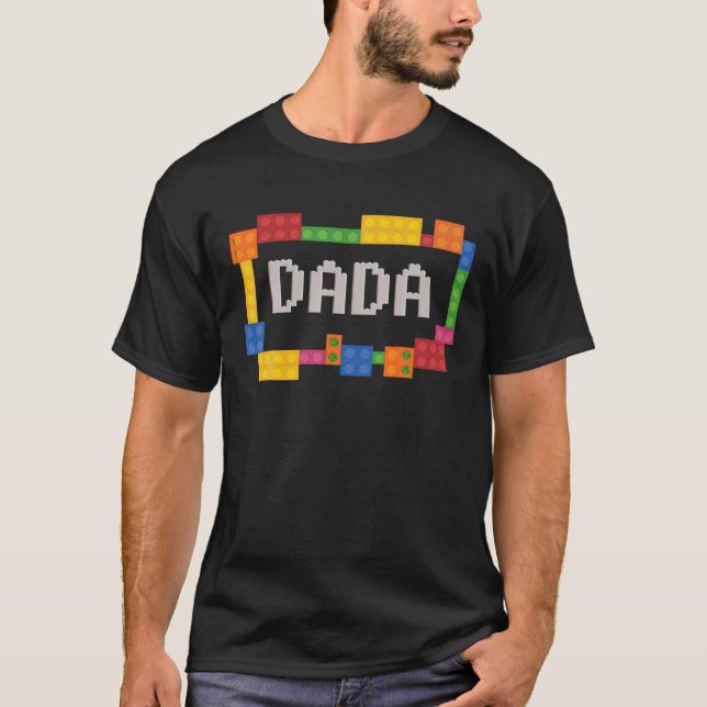 Camiseta Dadá Funny Bloques Master Builder Brick Builder Bi (Anverso)