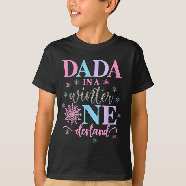 Camiseta Dada In A Winter Onederland Birthday Girl Sweet Sn (Anverso)