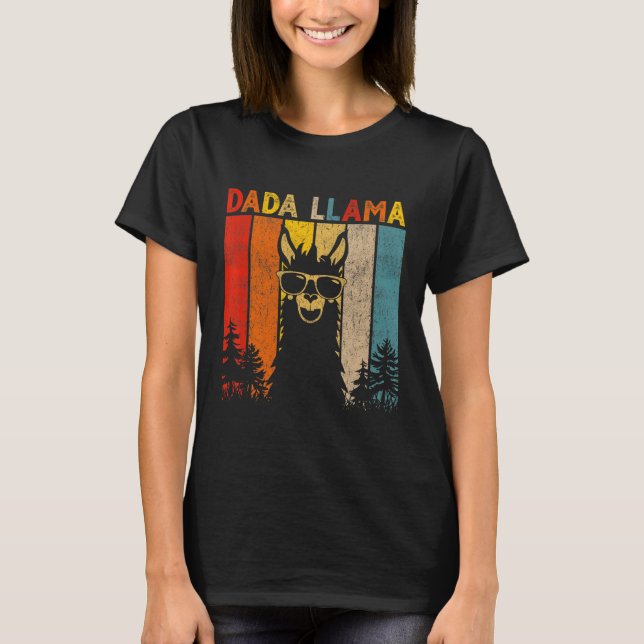 Camiseta Dada Llama Lover Para Las Mujeres (Anverso)