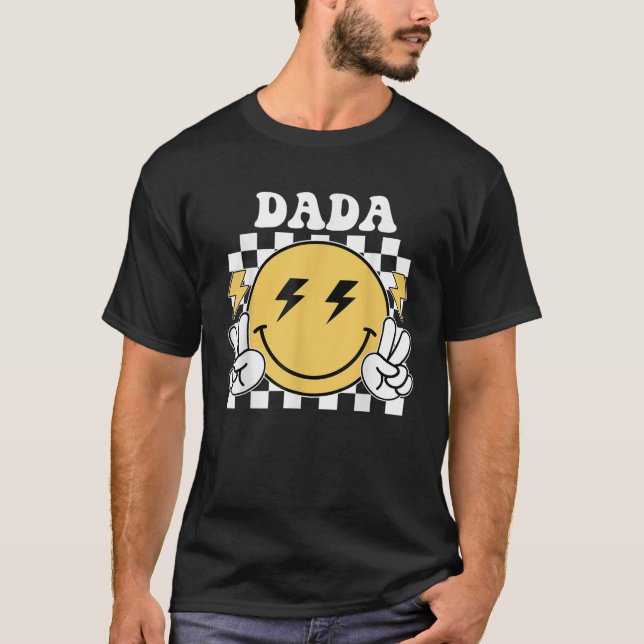 Camiseta Dada One Happy Dude Birthday Theme Family Matching (Anverso)