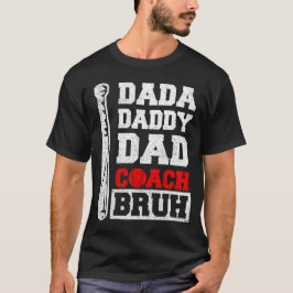Camiseta dada papi papá entrenador hermano Día del Padre de