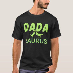 Camiseta Dadá Saurus Hombres de Dinosaurio de Cumpleaños Fa