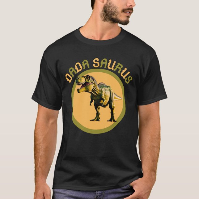 Camiseta Dadá Saurus - regalo gracioso de papá dinosaurio p (Anverso)