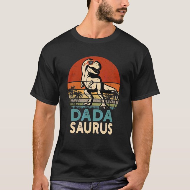 Camiseta Dada Saurus Trex Dinosaur Guay Dadasaurus (Anverso)