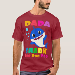 Camiseta Dada Shark Gracioso Padres Día Regalo Para Hombres