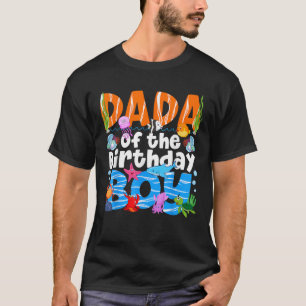 Camiseta Dada Under Sea Birthday Party Boys Ocean Sea Anima