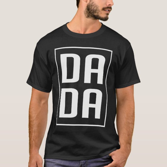 Camiseta Dada Word Letter Print for Fathers and New Dad (Anverso)
