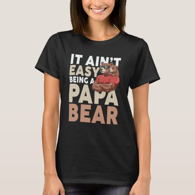 Camiseta Dadabear Daddy Bear  Idea Sunglasses Dad (Anverso)