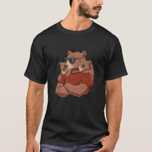 Camiseta Dadabear fuerte a los hombres - Atrapado padre de