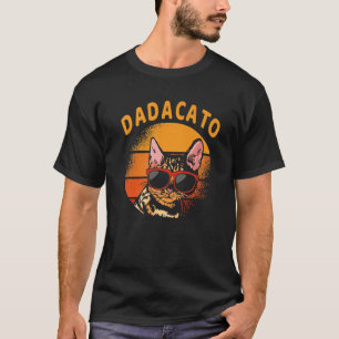 Camiseta Dadacato El padre del gato viejo retro el día de l