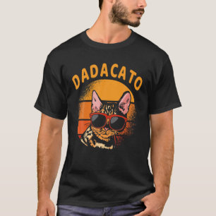 Camiseta Dadacato El padre del gato viejo retro el día de l