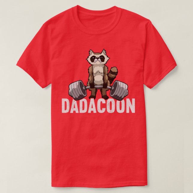 Camiseta Dadacoon Raccoon Dad Trash Panda Fathers Day (Diseño del anverso)