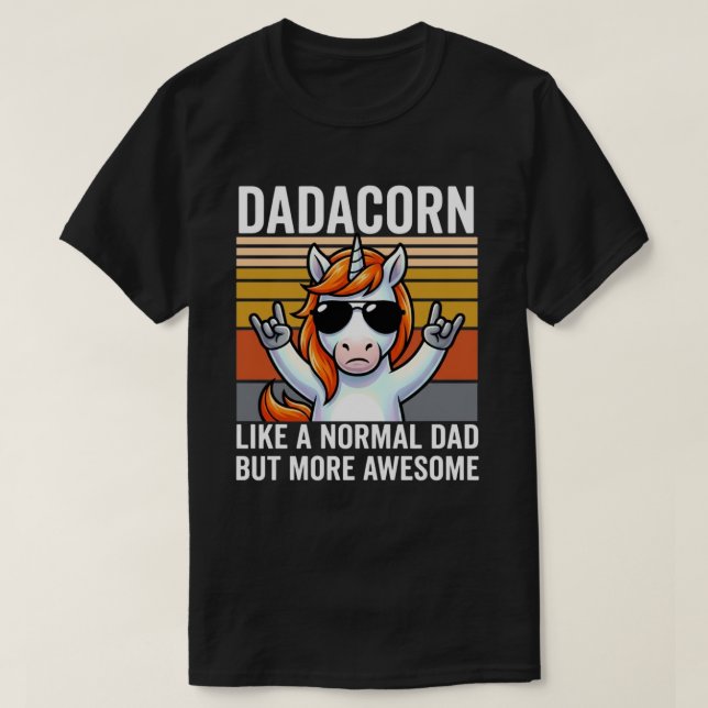 Camiseta DADACORN Como un padre normal pero más increíble (Diseño del anverso)