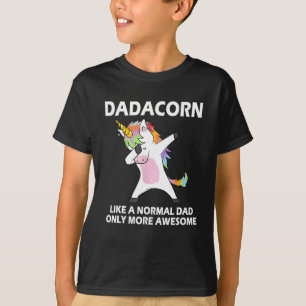 Camiseta Dadacorn Dabbing Unicorn Funny Dad Day Da