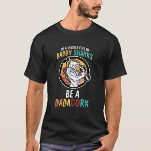 Camiseta Dadacorn Dad Funny Unicorn Papá Dada Hombres gordo