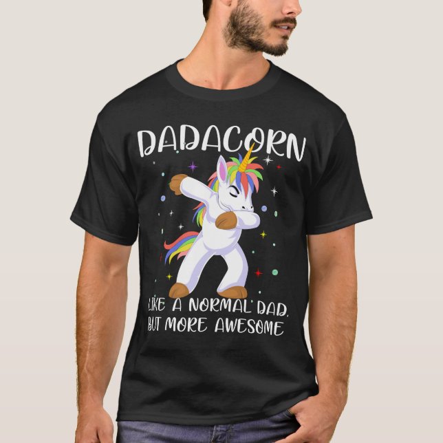 Camiseta dadacorn dad unicorn (Anverso)