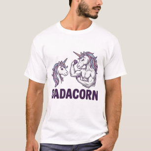Camiseta Dadacorn divertido unicornio papá diseño de camise