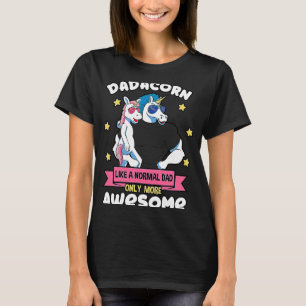 Camiseta Dadacorn Padre Unicorn Daughter Daddy Muscles Sun