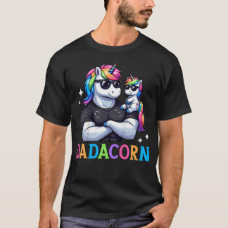 Camiseta Dadacorn Unicorn Papá Padre Día del Padre